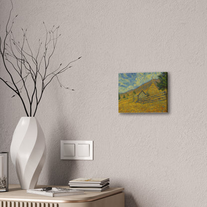 Vincent Van Gogh Inspired Canvas Print, Rustic Home Decor, Wall Art, Gift for Art Lovers, Country Landscape, Unique Art Piece