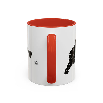 Baseball Catcher Coffee Mug, Sports Gift for Coaches, Black Accent Mug for Fans, Perfect for Birthdays & Celebrations, Unique Cup