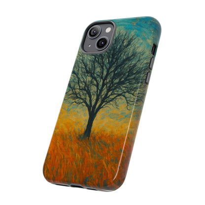Artistic Phone Case with Tree Design, Nature Lover Gift, Unique Phone Cover, Holiday Present, Eco-friendly Tech Accessories