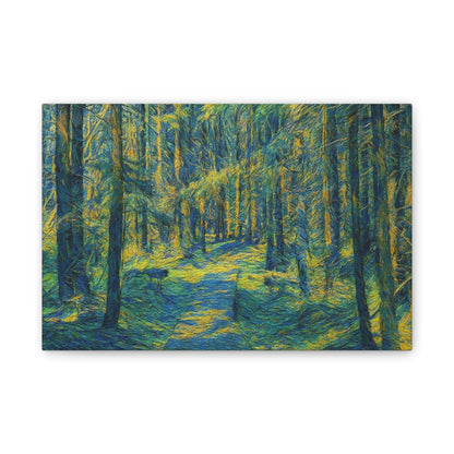 Canvas Art Print, Forest Path Painting, Nature Decor, Wall Art, Gift for Nature Lovers, Home Decor Inspiration - product image