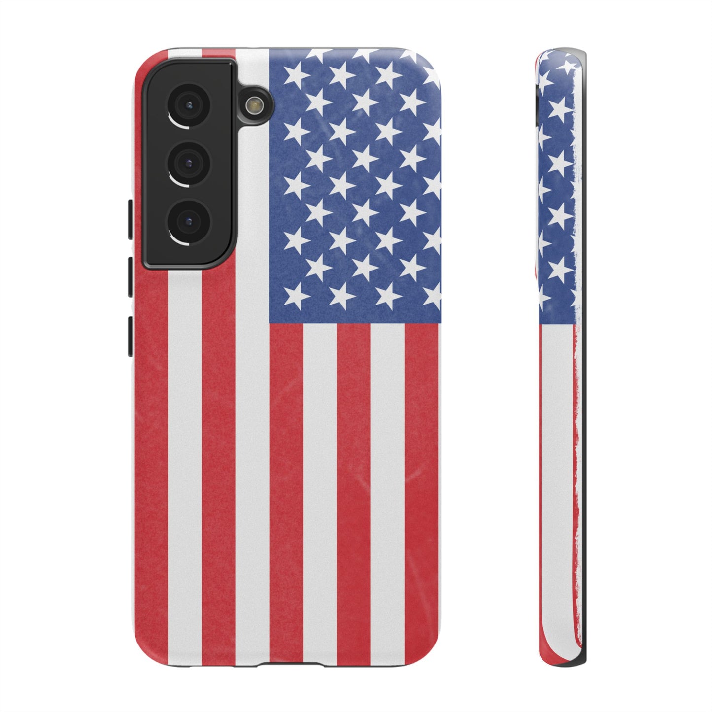 Patriotic Phone Case - Tough Cases for Veterans, USA Lovers, Independence Day, Memorial Day, Flag Design