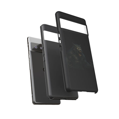 Werewolf Phone Case, Tough Cases, Black Panther Design, Gift for Animal Lovers, Phone Accessories, Fierce Phone Protection
