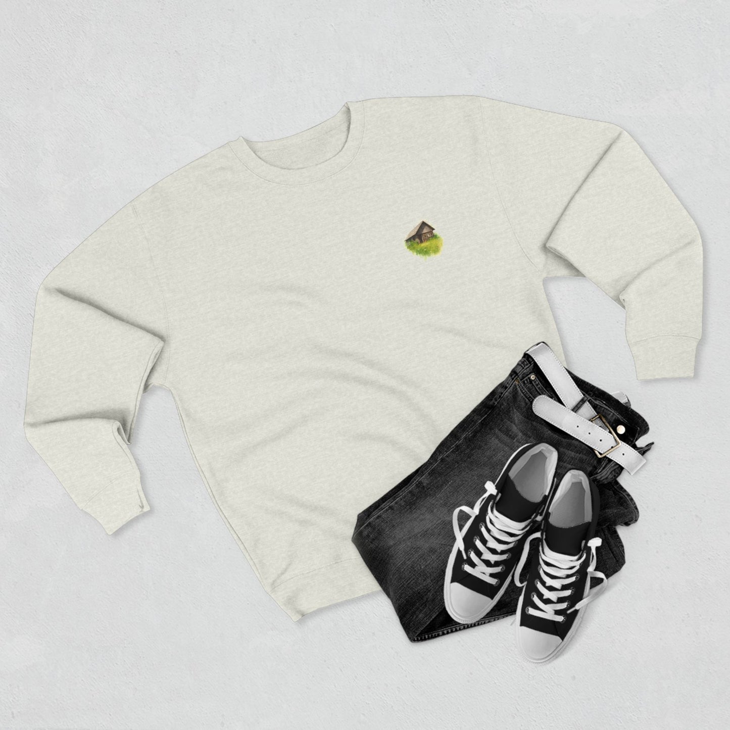 Cozy Art Print Crewneck Sweatshirt: Nature Lover, Graphic Sweater, Unique Gift, Home Decor Apparel, Casual Style