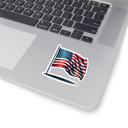 Patriotic Kiss-Cut Stickers | American Flag Decals for Laptops, Water Bottles, Scrapbooking, Fourth of July, Memorial Day