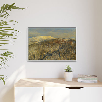 Framed Mountain Canvas Art, Perfect for Home Decor, Nature Wall Art, Gift for Nature Lovers, Cozy Atmosphere