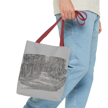 Scenic Path Tote Bag, Reversible Tote, Eco-Friendly Shopper, Outdoor Adventure Bag, Gift for Nature Lovers, Stylish Carryall