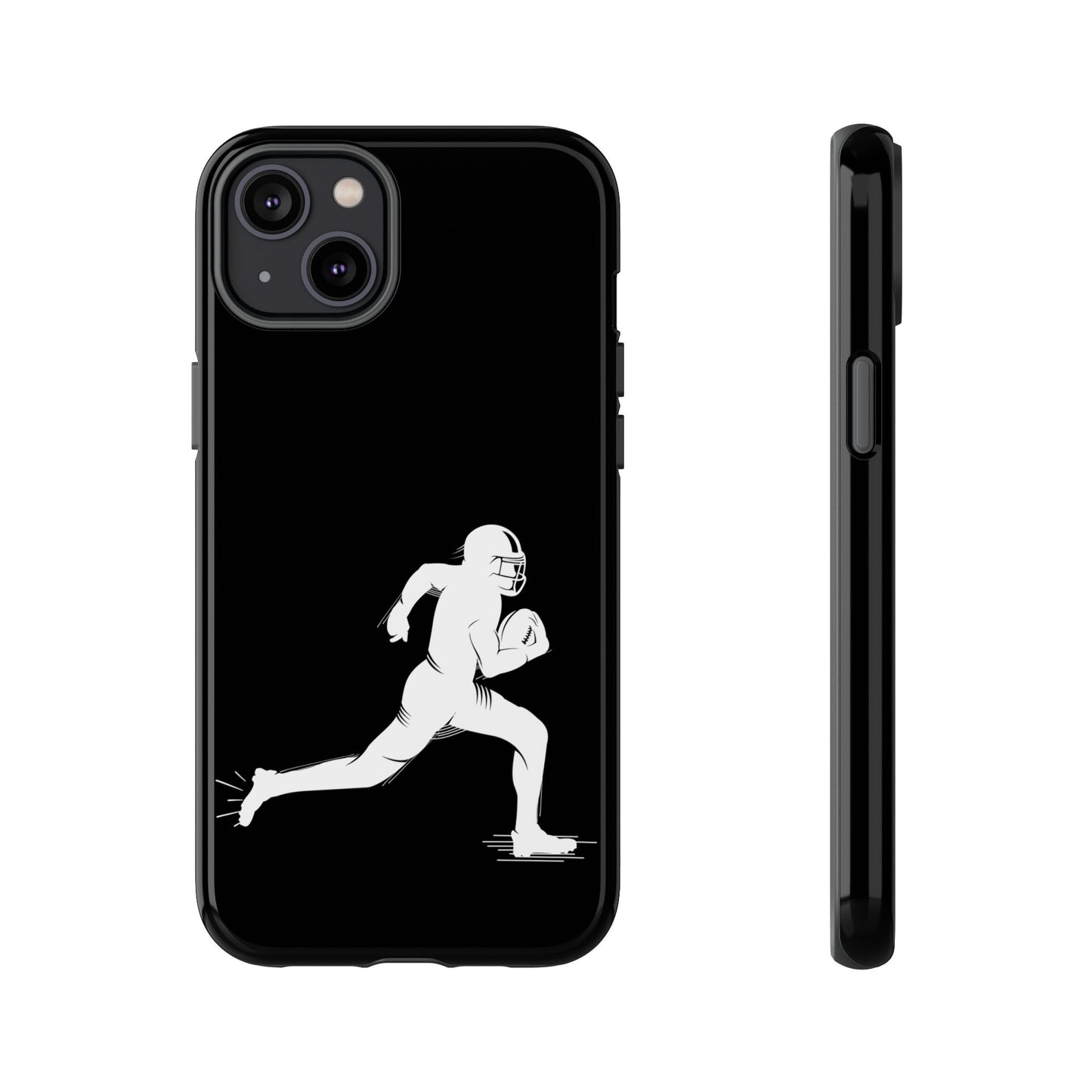 Football Player Phone Case, Tough Cases, Sports Phone Cover, Gift for Athletes, iPhone & Samsung Accessories, Running Player Design