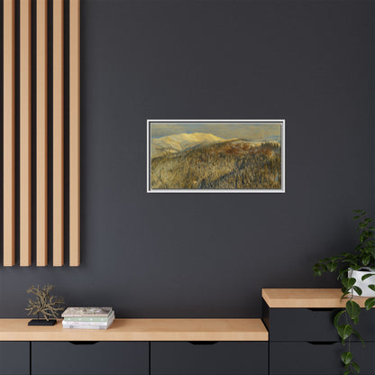 Framed Mountain Canvas Art, Perfect for Home Decor, Nature Wall Art, Gift for Nature Lovers, Cozy Atmosphere
