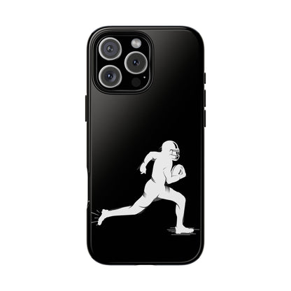 Football Player Phone Case, Tough Cases, Sports Phone Cover, Gift for Athletes, iPhone & Samsung Accessories, Running Player Design