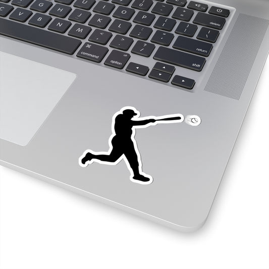 Baseball Player Kiss-Cut Stickers | Sports Decor, Laptop Stickers, Gift for Baseball Fans, Sports Enthusiast Accessories