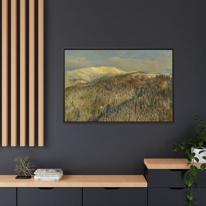 Framed Mountain Canvas Art, Perfect for Home Decor, Nature Wall Art, Gift for Nature Lovers, Cozy Atmosphere