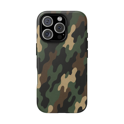 Camouflage Phone Case, Tough Cases, Military Style, Unique Phone Accessories, Gift for Him, Durable Phone Cover