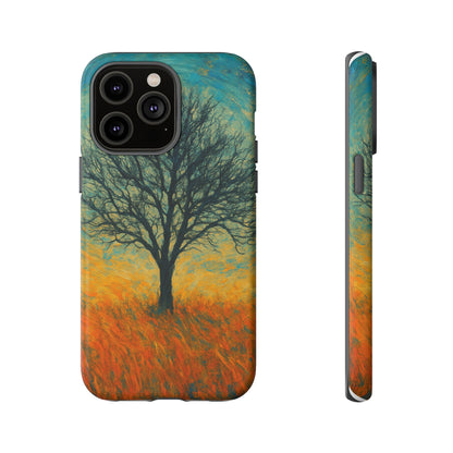 Artistic Phone Case with Tree Design, Nature Lover Gift, Unique Phone Cover, Holiday Present, Eco-friendly Tech Accessories