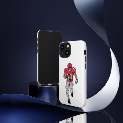Football Player Tough Case, Sports Phone Cover, Athlete Gift, Tough Phone Case, Fall Sports, Football Lover's Accessory