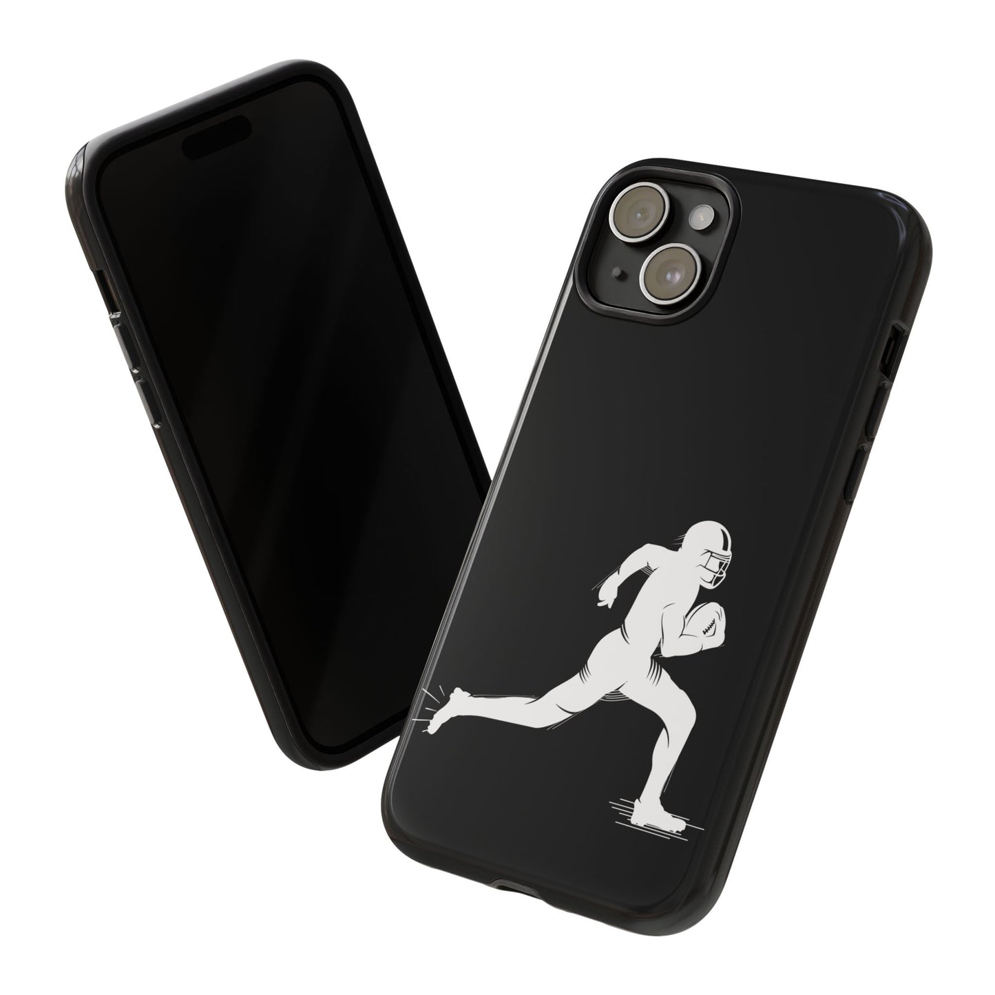 Football Player Phone Case, Tough Cases, Sports Phone Cover, Gift for Athletes, iPhone & Samsung Accessories, Running Player Design