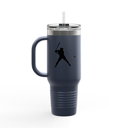 Baseball Player Insulated Travel Mug - 40oz, Sports Enthusiast Gift, Coffee Cup, Active Lifestyle, Personalized Mug, Custom Travel Tumbler