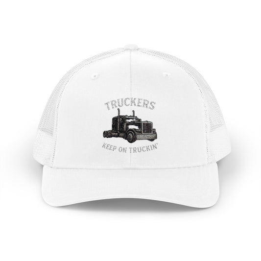 Truck Driver Snapback Cap, Mesh Trucker Hat, Cool Casual Hat, Perfect Gift for Drivers, Trucking Enthusiasts, Outdoor Style - product image