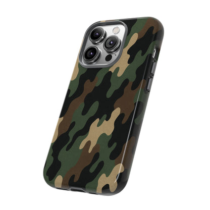 Camouflage Phone Case, Tough Cases, Military Style, Unique Phone Accessories, Gift for Him, Durable Phone Cover