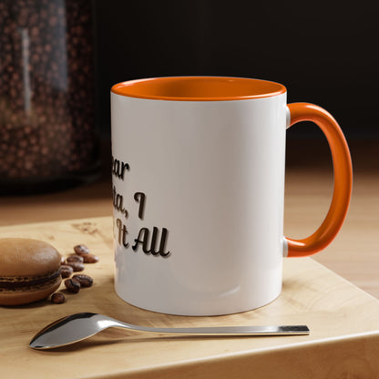 Dear Santa Accent Coffee Mug - Fun Holiday Mug for Christmas Enthusiasts