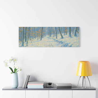 Winter Wonderland Canvas Art, Stretched Canvas Wall Decor, Home Decor, Art for Living Room, Gift for Nature Lovers, Cozy Winter Vibes