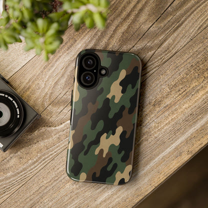 Camouflage Phone Case, Tough Cases, Military Style, Unique Phone Accessories, Gift for Him, Durable Phone Cover