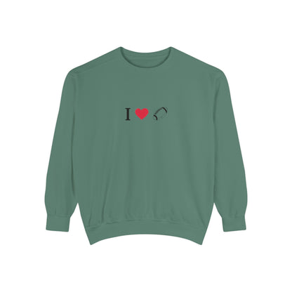 Unisex Sweatshirt, I love Football, Cozy, Perfect for Everyday Wear, Gift Idea for Friends, Couples, and Special Occasions