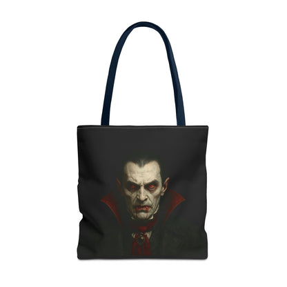 Vampire Haunted Tote Bag, Spooky Shopping Bag, Halloween Accessory, Gothic Style Handbag, Perfect for Halloween Parties, Unisex Tote