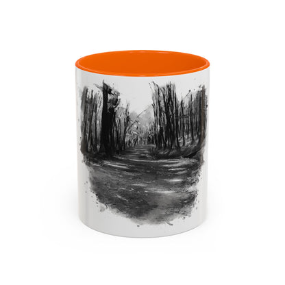 Moody Abstract Forest Coffee Mug | Unique Gift for Nature Lovers, Cozy Home Decor, Perfect for Coffee, Tea, and Hot Chocolate
