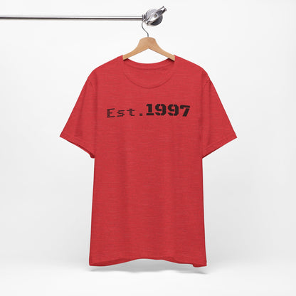 Vintage Est. 1997 Unisex Tee, Gift for Birthdays, Celebrations, Casual Wear, Retro Fashion, Cool Graphic T-Shirt