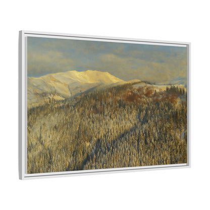 Framed Mountain Canvas Art, Perfect for Home Decor, Nature Wall Art, Gift for Nature Lovers, Cozy Atmosphere