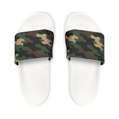 Camouflage Men's Slip-On Sandals | Casual Comfort Footwear for Summer, Beach Days, Outdoor Activities, Gifts for Him, Fashionable Slides