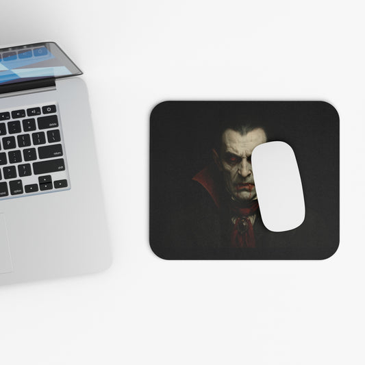 Gothic Vampire Mouse Pad, Unique Desk Decor, Halloween Gift, Office Supplies, Gaming Accessory, Vintage Horror Vibe