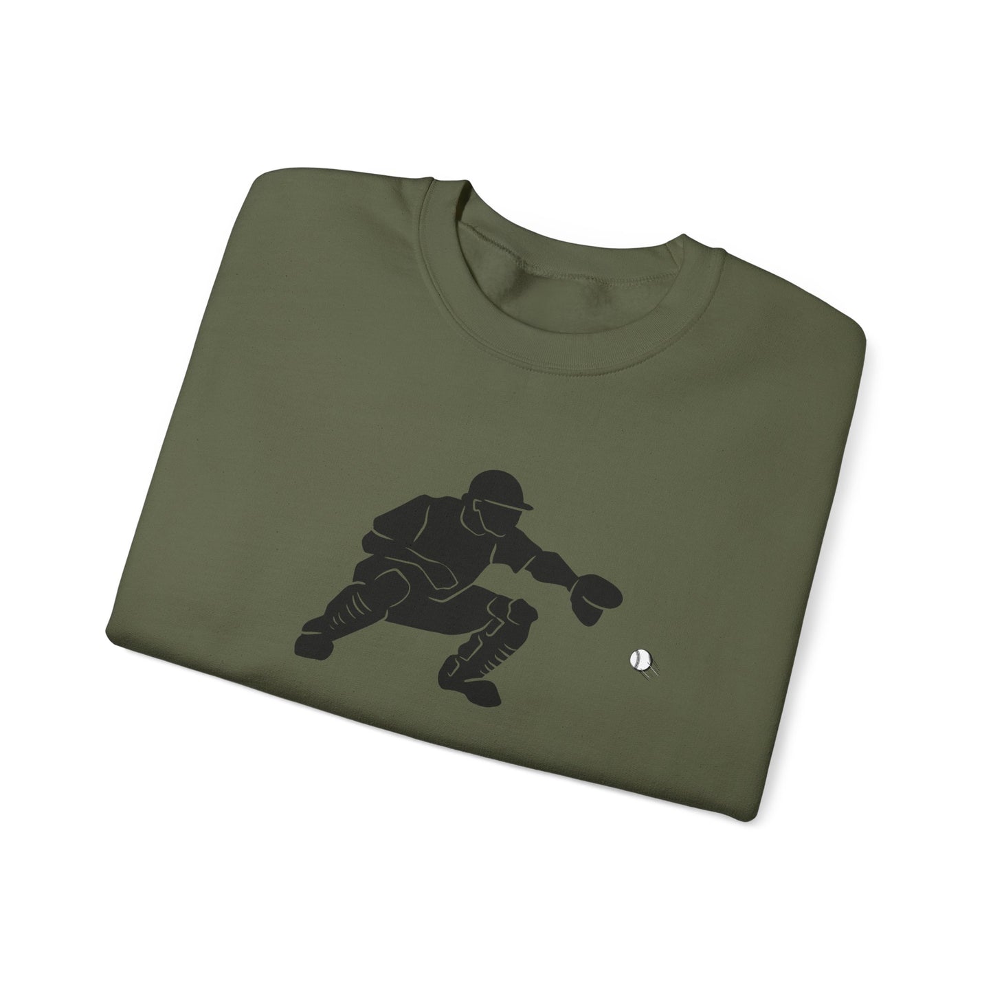 Baseball Catcher Crewneck Sweatshirt | Unisex Sports Apparel | Perfect for Game Days, Gifts, and Casual Wear | Baseball Lover's Gift