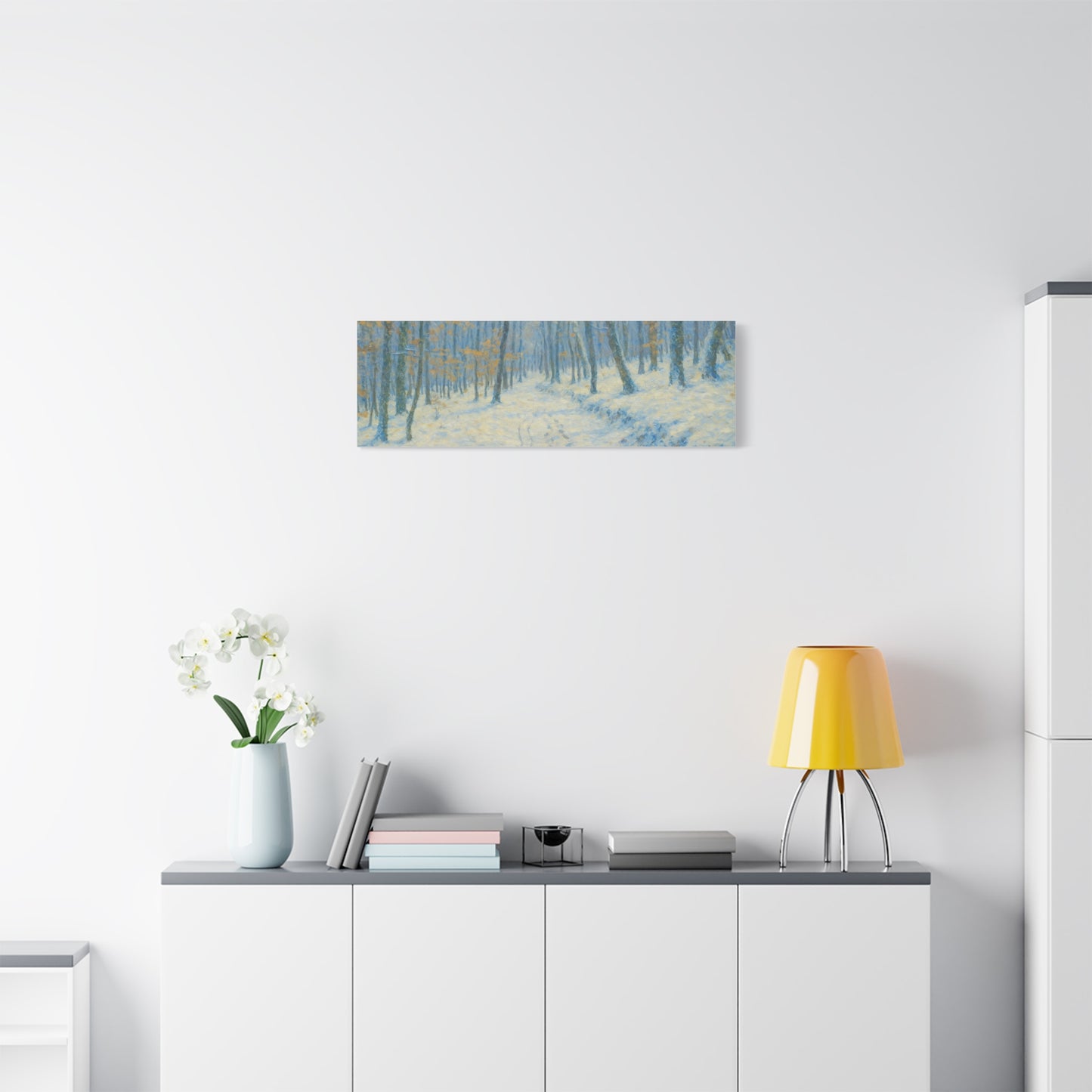 Winter Wonderland Canvas Art, Stretched Canvas Wall Decor, Home Decor, Art for Living Room, Gift for Nature Lovers, Cozy Winter Vibes