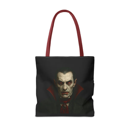 Vampire Haunted Tote Bag, Spooky Shopping Bag, Halloween Accessory, Gothic Style Handbag, Perfect for Halloween Parties, Unisex Tote