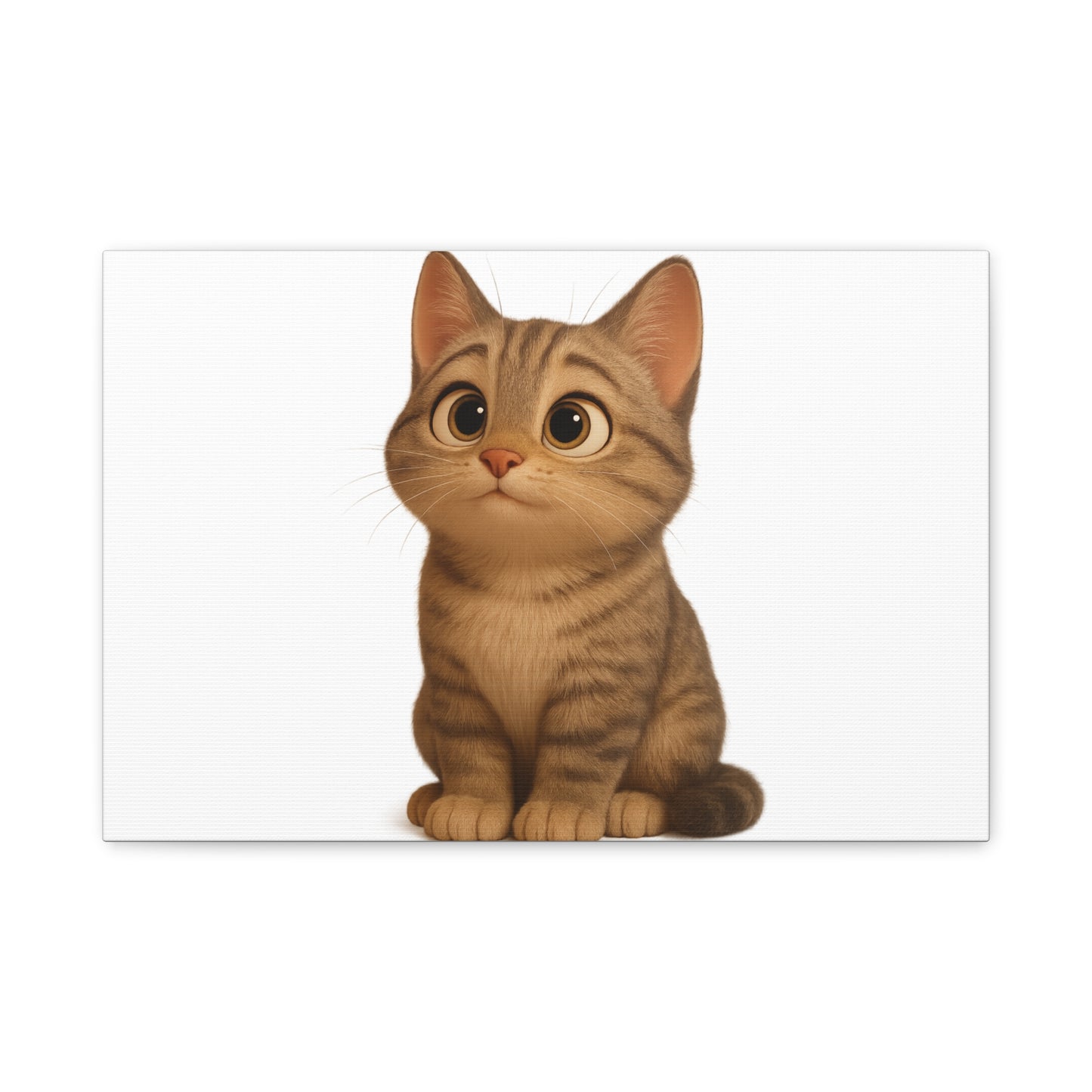 Adorable Cat Canvas Art, Cute Cat Wall Decor, Pet Lover Gift, Nursery Wall Art, Animal Print, Modern Home Decor