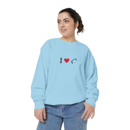 Unisex Sweatshirt, I love Football, Cozy, Perfect for Everyday Wear, Gift Idea for Friends, Couples, and Special Occasions