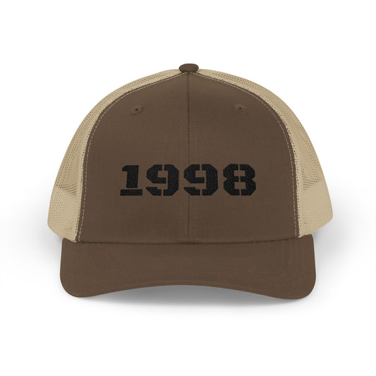 1998 Snapback Trucker Cap, Vintage Birthday Hat, Retro Fashion Accessory, Gift for Him or Her, Casual Style, Summer Essential - product image