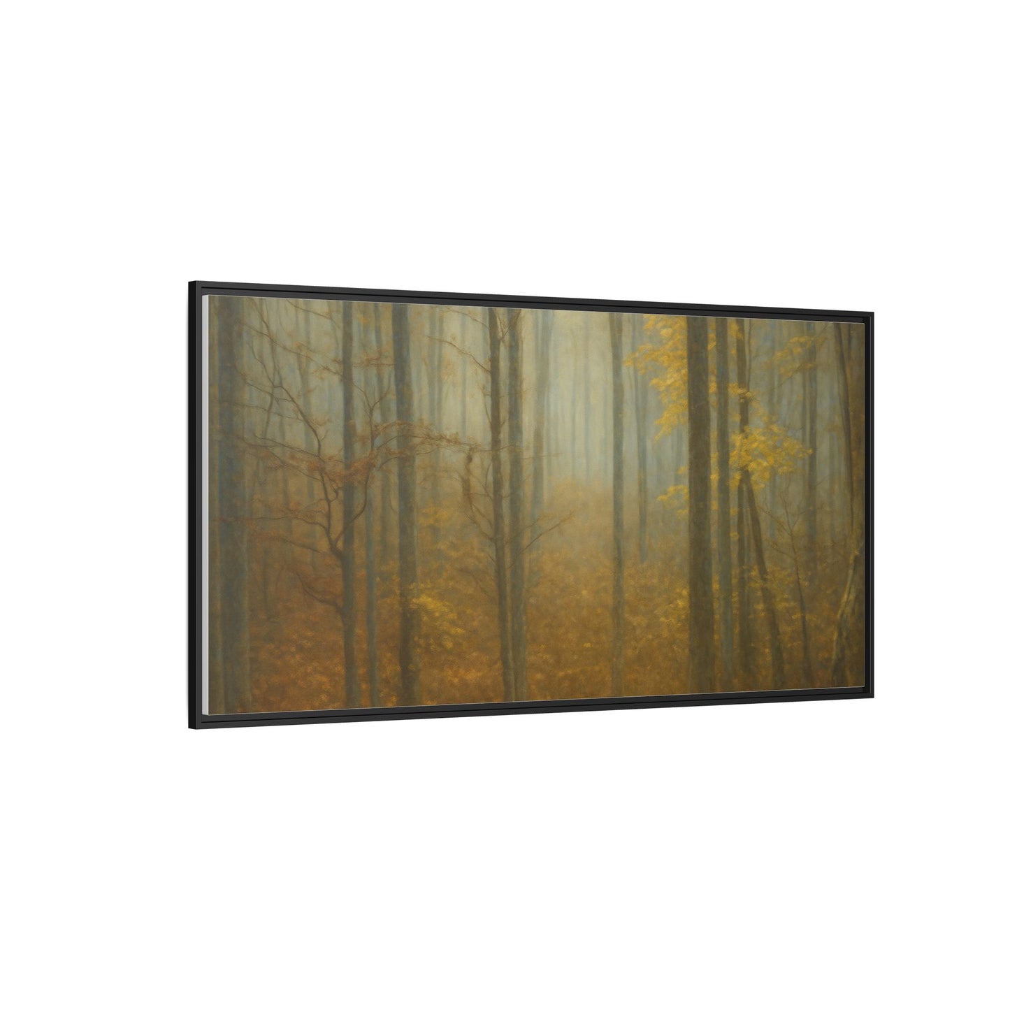 Framed Matte Canvas Art | Serenity in the Forest | Nature Wall Decor, Home Gallery, Cozy Living Room, Gift for Nature Lovers