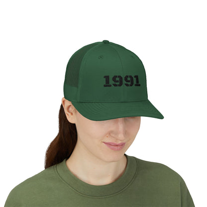 Vintage 1991 Snapback Trucker Cap, Retro Hat, Birthday Gift, Fashion Accessory, Casual Wear, Unisex Cap