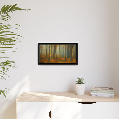 Autumn Forest Canvas Art, Framed Wall Decor, Rustic Home Decor, Nature Artwork, Gift for Nature Lovers