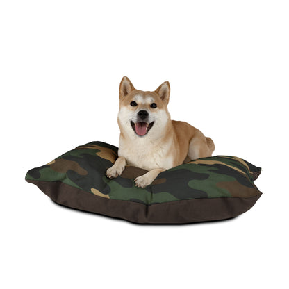 Camouflage Pet Bed for Dogs and Cats, Cozy Military-Inspired Dog Bed, Camo Pet Cushion, Stylish Pet Bedding, Gift for Pet Lovers - product image