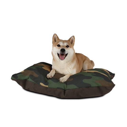 Camouflage Pet Bed for Dogs and Cats, Cozy Military-Inspired Dog Bed, Camo Pet Cushion, Stylish Pet Bedding, Gift for Pet Lovers - product image