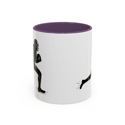 Football Player Themed Accent Coffee Mug, Sports Fan Gift, Unique Mug for Athletes, Coffee Lover, Game Day Essential
