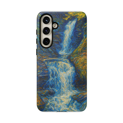Artistic Phone Case - Waterfall Design, Unique Gift, Phone Accessory, Nature Lover, Original Artwork