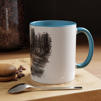 Moody Abstract Forest Coffee Mug | Unique Gift for Nature Lovers, Cozy Home Decor, Perfect for Coffee, Tea, and Hot Chocolate
