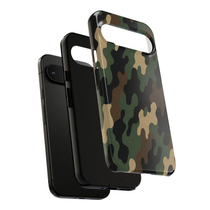 Camouflage Phone Case, Tough Cases, Military Style, Unique Phone Accessories, Gift for Him, Durable Phone Cover