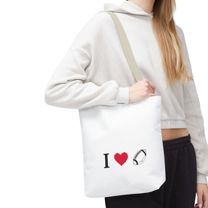 Football Lover's Tote Bag - Perfect for Game Day, Sports Events, Gifts for Fans, Eco-Friendly Carryall, Personal Use, Travel Bag