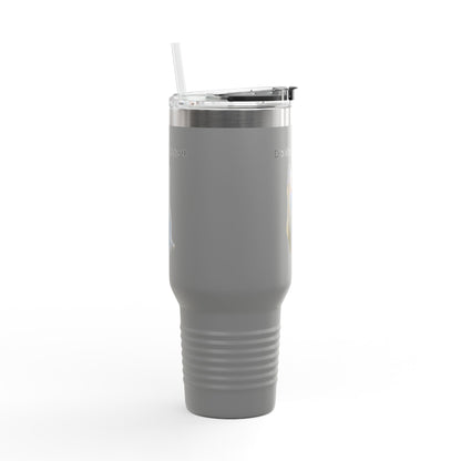 Funny Cat Insulated Travel Mug - 40oz - Perfect for Hot Drinks