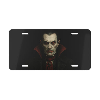 Vampire-Themed Vanity Plate | Halloween Decor, Car Accessories, Unique Gift, Spooky Decor, Gothic Style